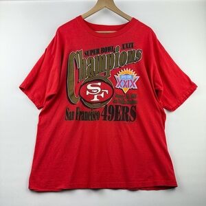 Vintage 1995 San Francisco 49ers Super Bowl Champions T-Shirt Men’s XL